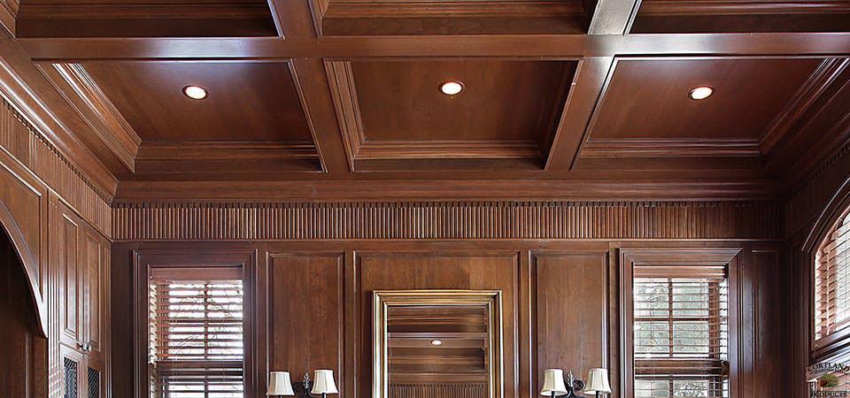 Stained Coffered Ceiling
