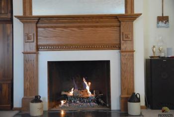 Custom Oak Mantle