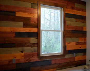 Multicolored Shiplap Wall Design